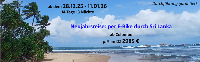 mit dem Fahrrad durch Sri Lanka vorbei an Reisanbaugebieten und Teeplantagen, E-Bike Reise in Sri Lanka