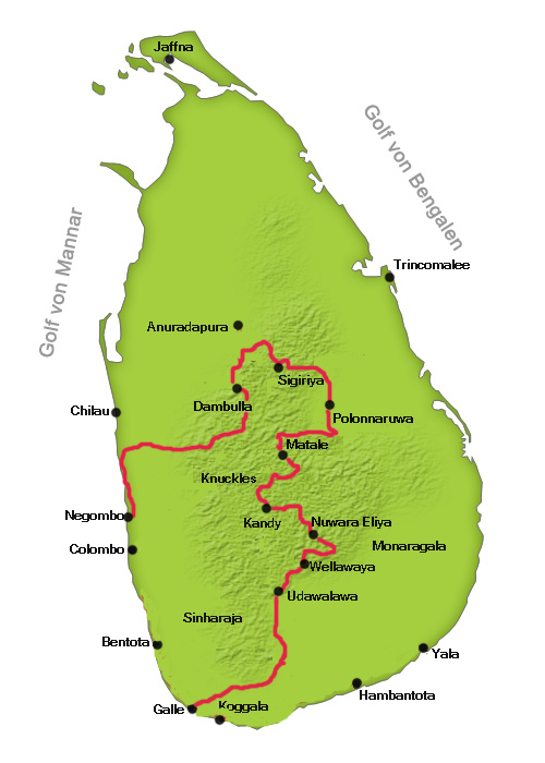 Sri Lanka Radtourroute-Gewinnspiel, Gewinnen und Erleben Sri Lanka mit einer Radtourdurch Natur